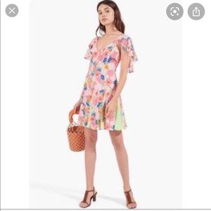 STAUD Chiquita Print Dress Fit & Flare Size 8 NWT